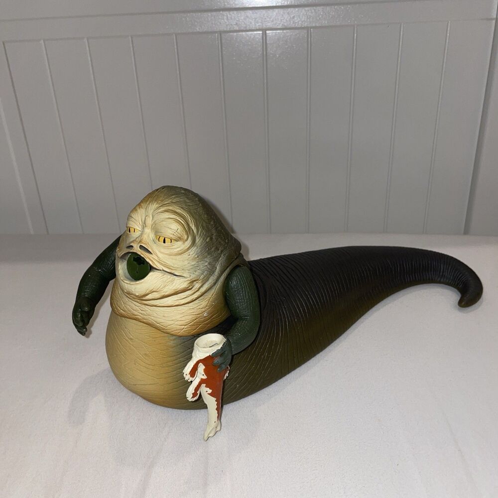 1999 Star Wars Episode 1 Jabba the Hutt Figure With Arm Actions - Incomplete